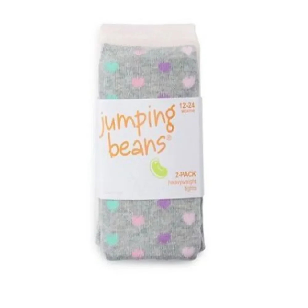 Jumping Beans®Girls 12-24Months Two 2- Pack Warmwear Tights